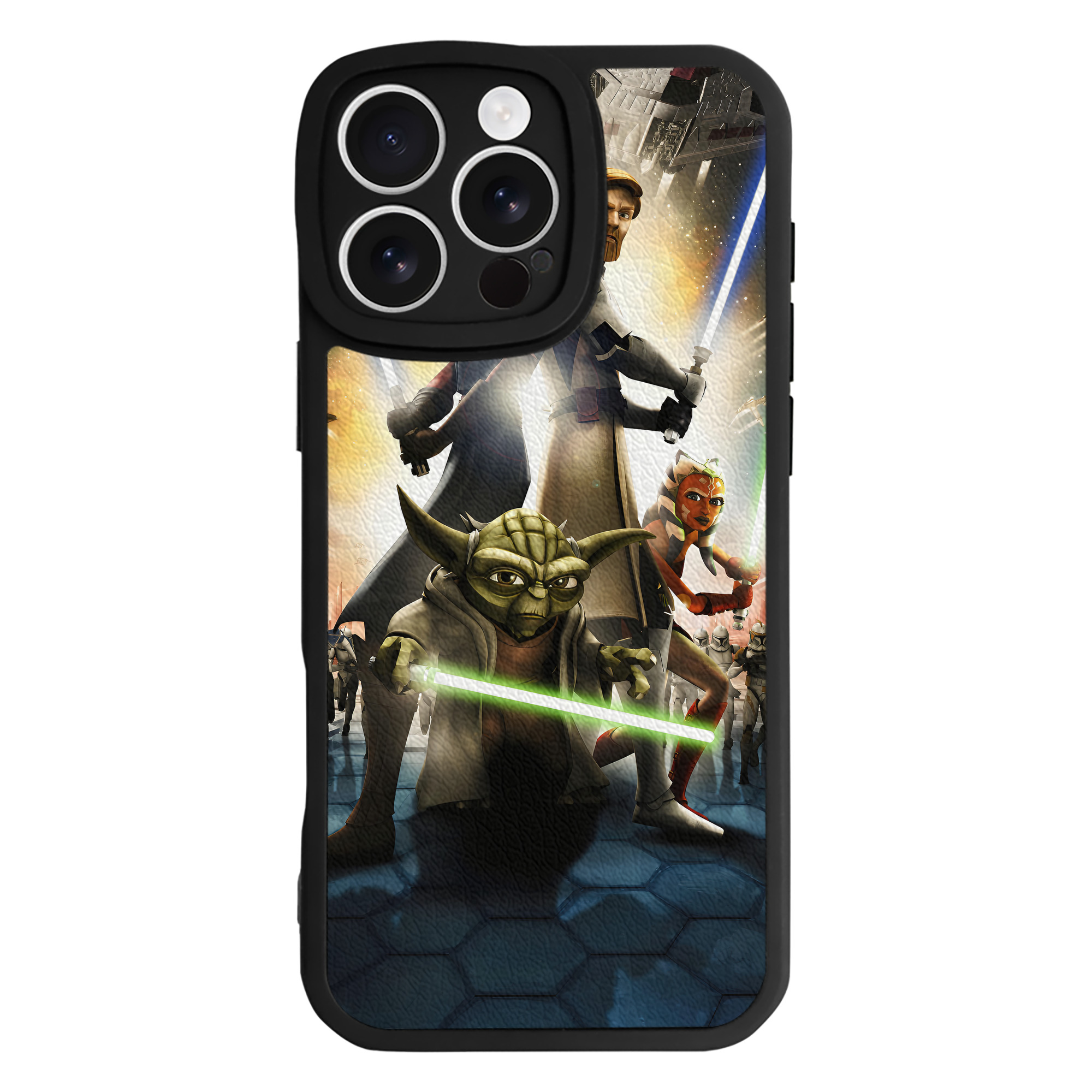 （画像用） スター・ウォーズ Star Wars 【iPhone 16シリーズ対応】シリコンスマホケース（レザー調） 材質：シリコン
